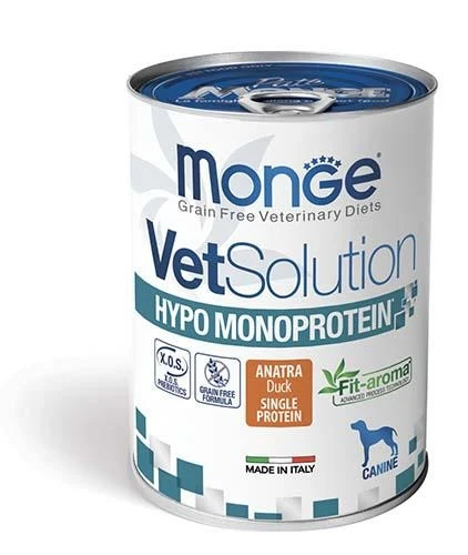 Monge Dog Hypo Mono Anatra 400 g