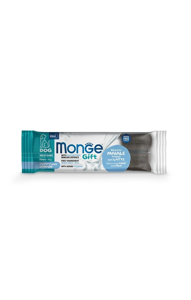 Monge Gift Meat Bars Puppy Maiale e Latte 40 g