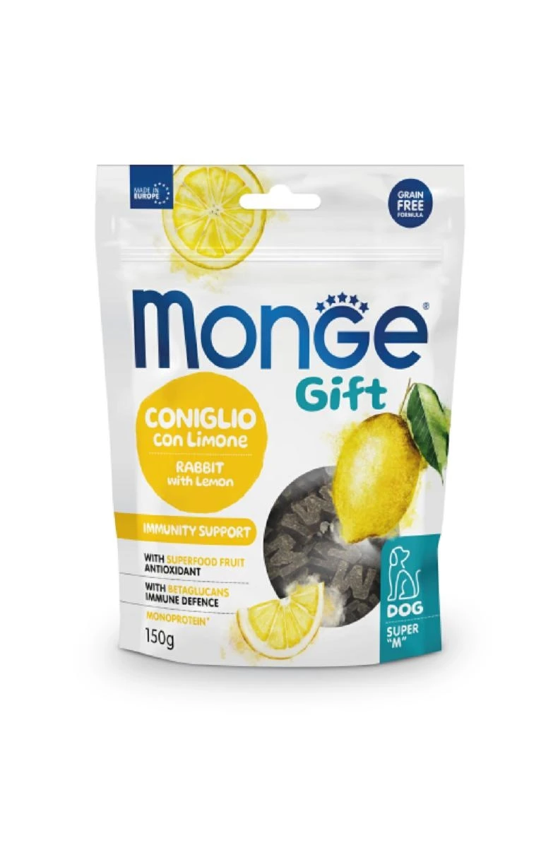 Monge Gift Dog Super M Immunity Support Coniglio e Limone 150 g