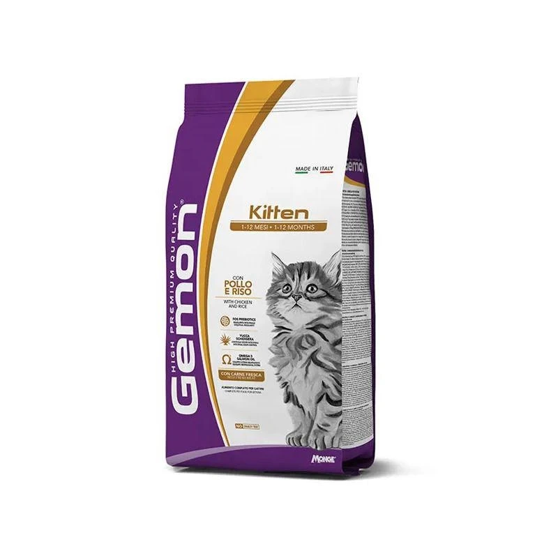 Gemon Cat Kitten Pollo e Riso 7 kg - Mangime secco per gattini