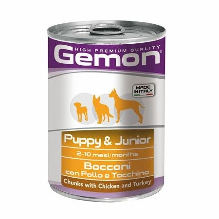 Gemon Dog Junior Bocconi Pollo/Tacchino 24 x 415 g