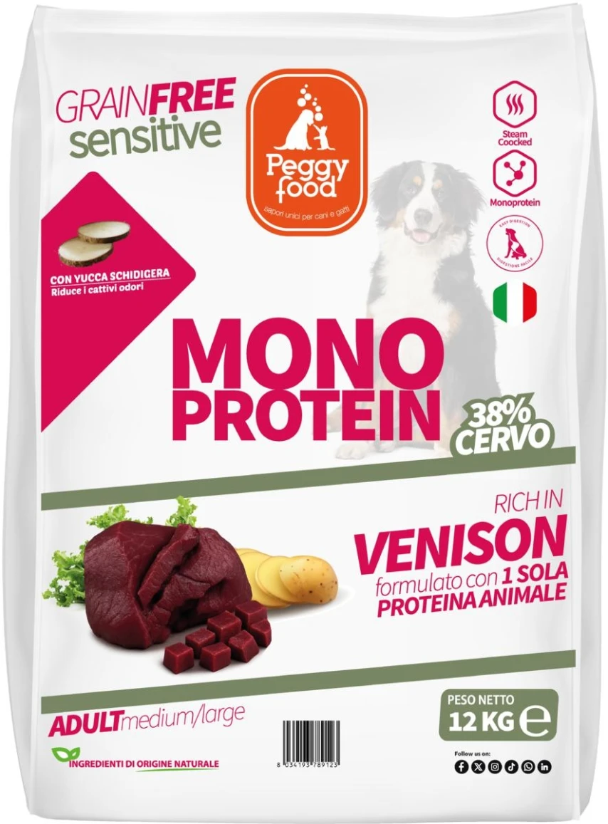 Peggyfood Super Premium Medium Cervo Grain Free 12 kg