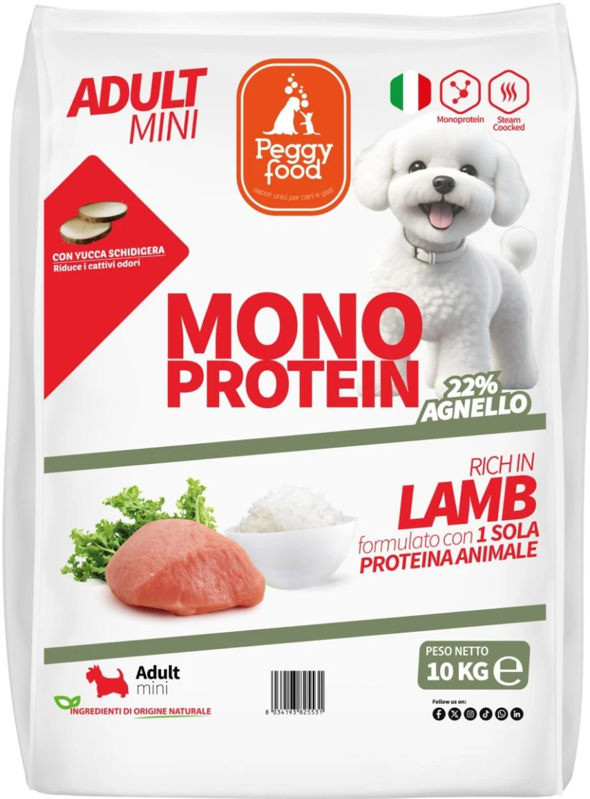Peggyfood Super Premium Mini Agnello per Cani 10 kg