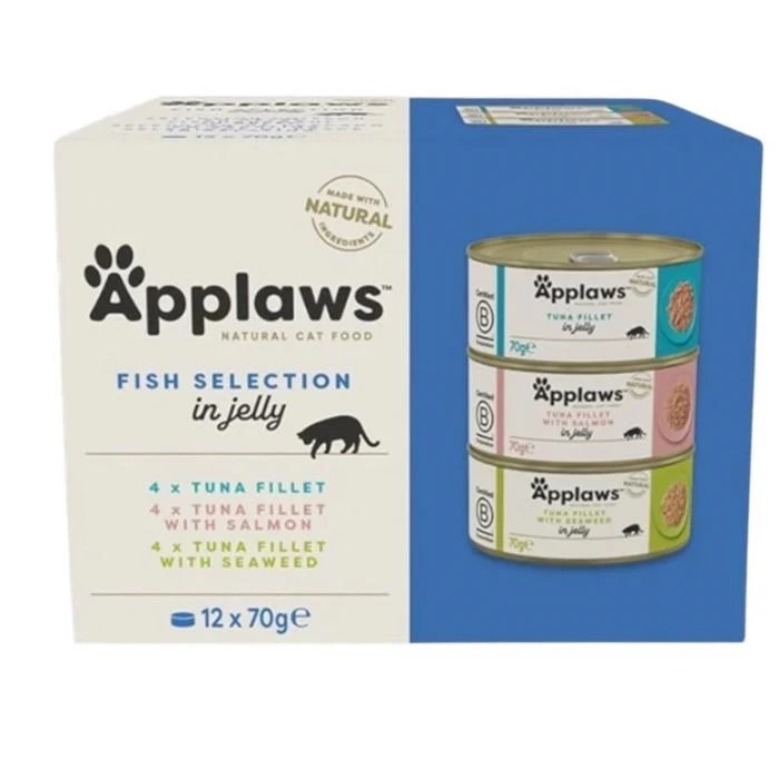 Applaws Buste Multipack Selezione di Pesce in Jelly 12 x 70 g