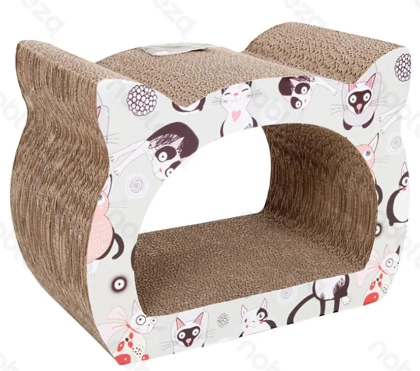 Nobleza Tiragraffi in Cartone con Stampa Gatti 39x29x22 cm
