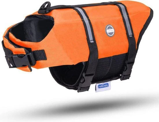 Nobleza Giubbotto Salvagente per Cani L 35 cm - Arancione