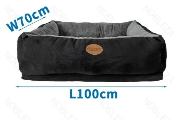 Nobleza Cuccia in velluto nero con fondo antiscivolo - S