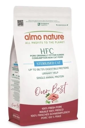 Almo HFC Cat Our Best Sterilizzato Maiale 1,2 kg - Almonature