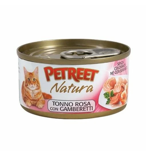 Petreet Tonno Rosa e Gamberetti 70g - PETREET