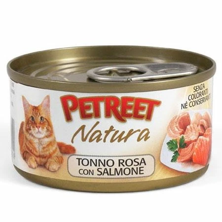 Petreet Tonno Rosa/Salmone 70g - Mangime Umido per Gatti