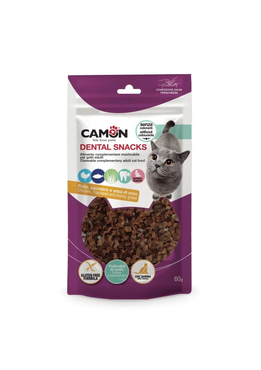 Pesciolini Gatto Sgombro/Malto 60g - Camon