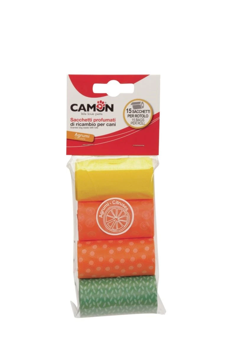 Camon Sacchetti Colorati Agrumi - 4 Rotoli