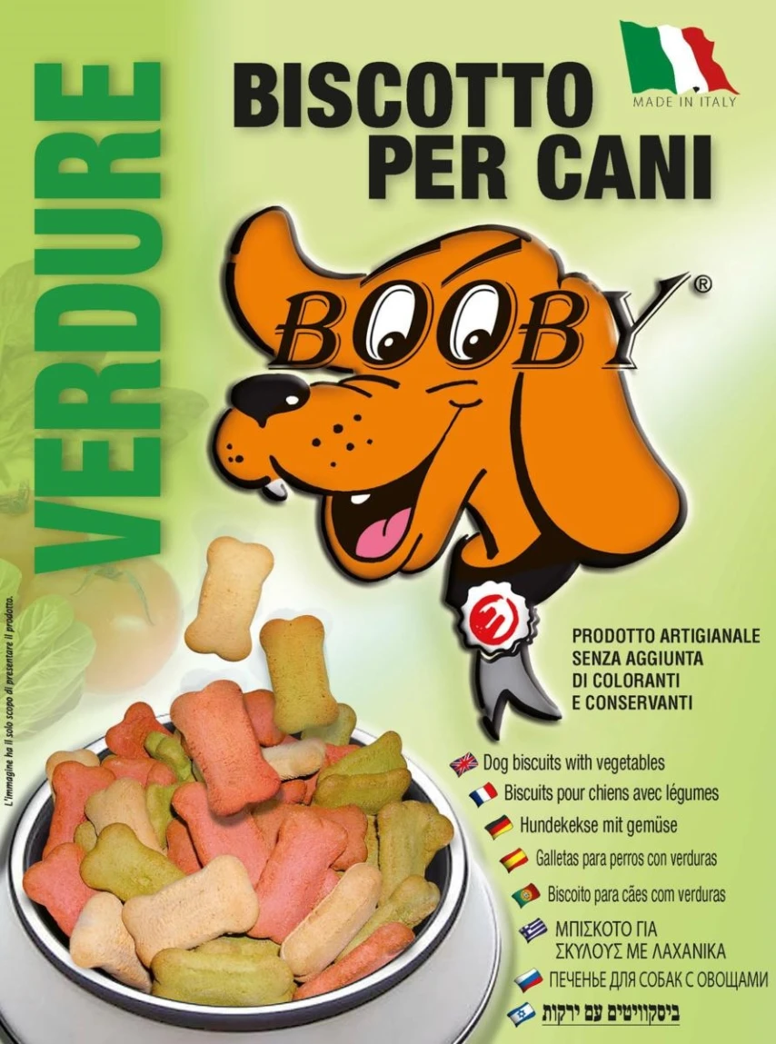 Booby Mini Verdure Sacco kg 1 - Snack per Cani