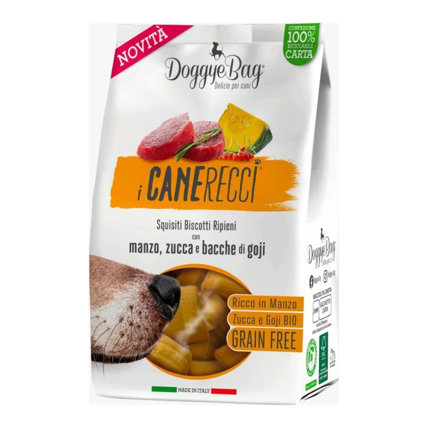 Doggyebag I Canerecci Manzo/Zucca/Bacche Goji 180g