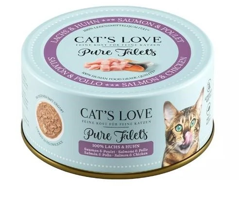 Filetti di Salmone per Gatti Cat's Love - 100g
