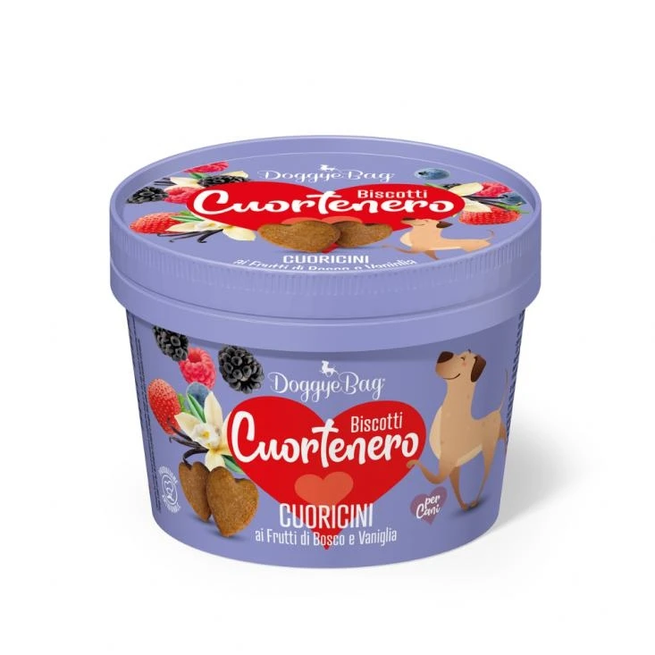Doggyebag Cuortenero Cuoricini Frutti di Bosco/Vaniglia 150g