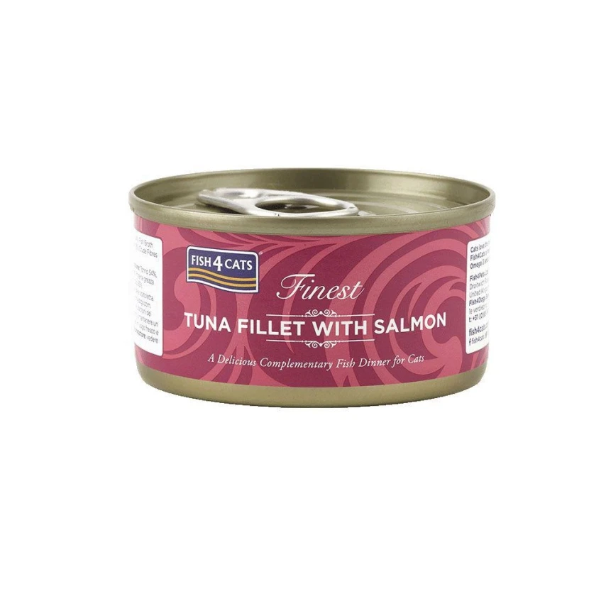 FISH4CATS Finest Filetti Tonno/Salmone 70g
