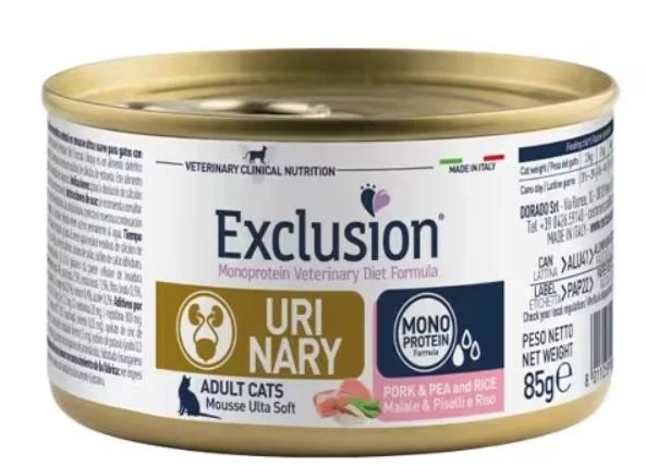DORADO Exclusion Cat Urinary Stress - Maiale/Piselli/Riso 85g