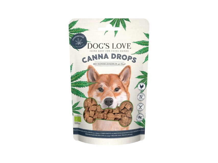 DOG'S LOVE Canna Canis Bio Drops 150g - Snack per Cane
