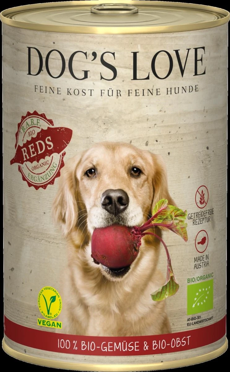 Dog's Love Bio Reds Vegan 400g - Alimentazione Naturale per Cani