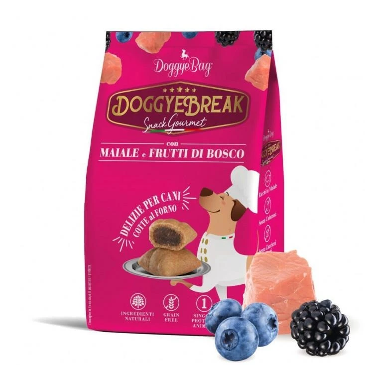 Doggy Bag Doggybreak Maiale/Frutti di Bosco 180g