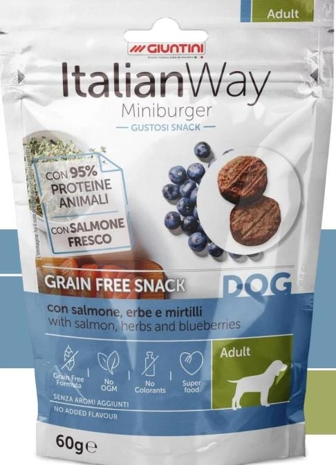 Italian Way Dog Burger Salmone 60g - Giuntini