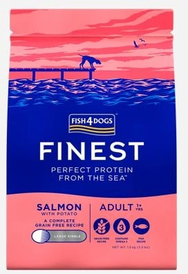 Fish4Dogs Finest Adult Salmone/Patate (Large Kibble) 1,5 kg