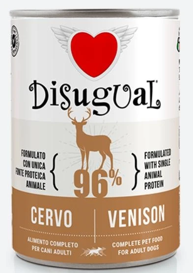 Disugual Dog Cervo 400g - Mangime Umido per Cani