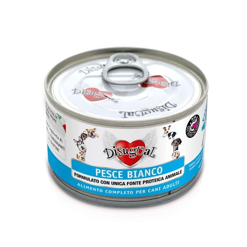 Disugual Dog Pesce Bianco 150g - Mangime Umido per Cani