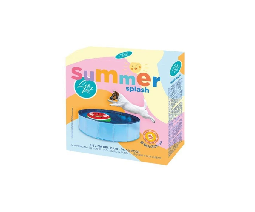 Piscina per Cani MS.S 80x30 Blu - Leopet