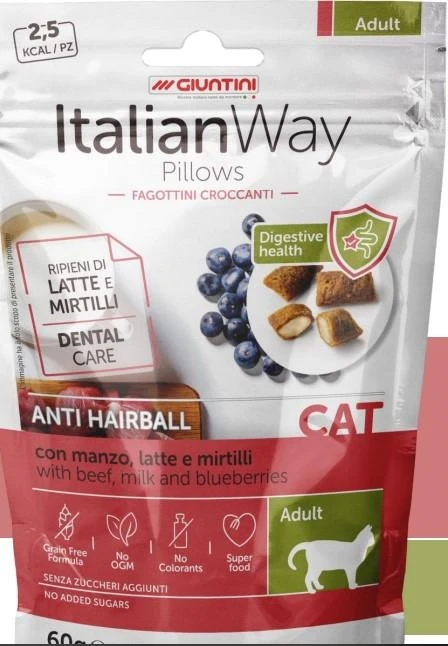 Italian Way Cat Pillow AntiHairball Giuntini 60g