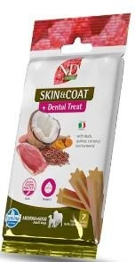 ND Quinoa Dog Treats Skin Coat Anatra Med/Max 110g - Farmina