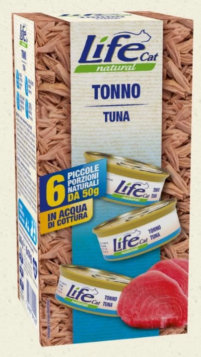 Lifecat Multipack 6 x Gr 50 Tonno - Lifepet
