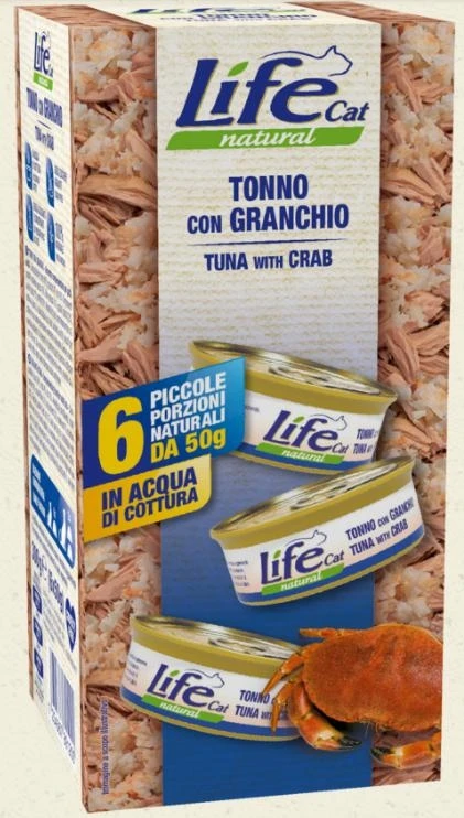 Lifecat Multipack 6 x 50g Tonno/Granchio - Lifepet