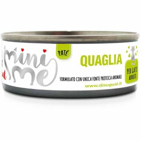 Disugual Mini-Me Umido per Gatti - Quaglia 85g