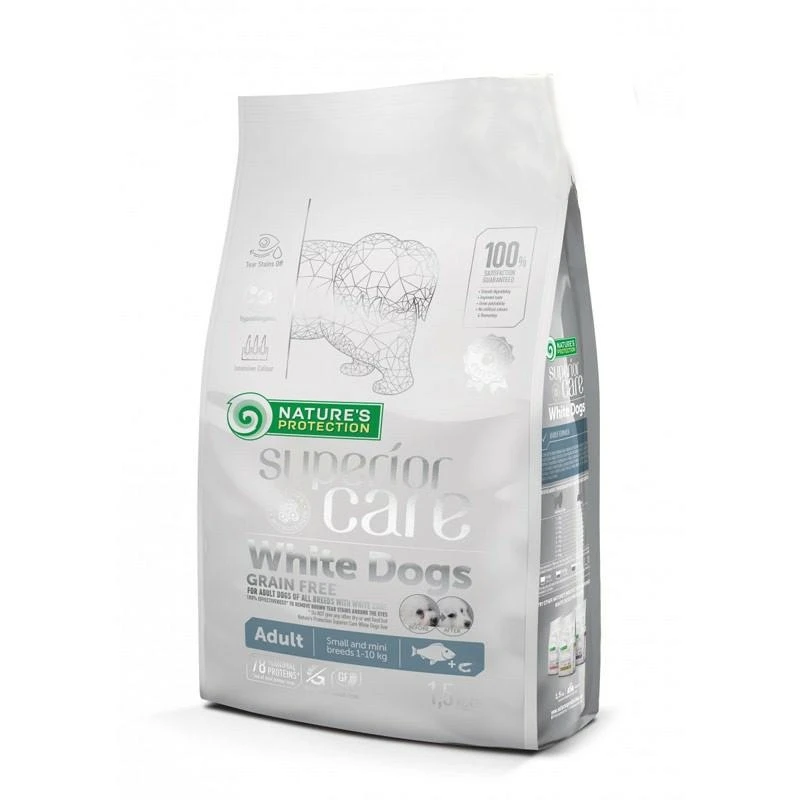 Nature's Protection White Dog Superior GF Mini Pesce Bianco 1,5 kg