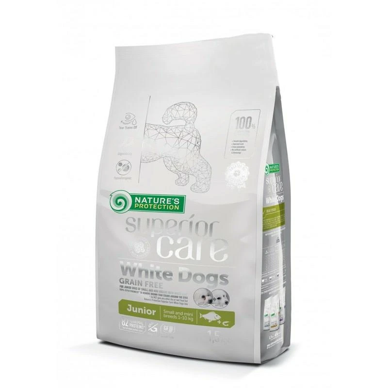 Nature's Protection White Dog Superior Mini Junior Grain Free Pesce