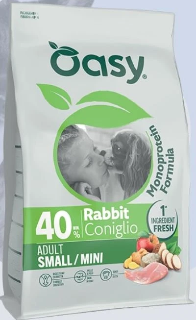 Oasy Dog Mono Small/Mini Coniglio 2 Kg