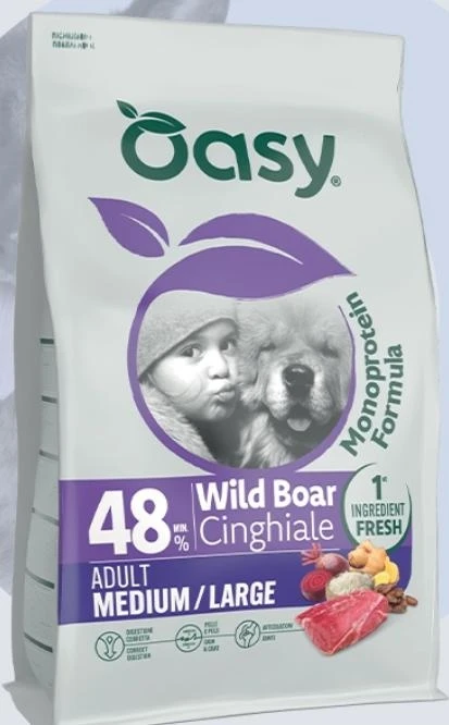 Oasy Dog Mono Medium/Large Cinghiale - KG 10