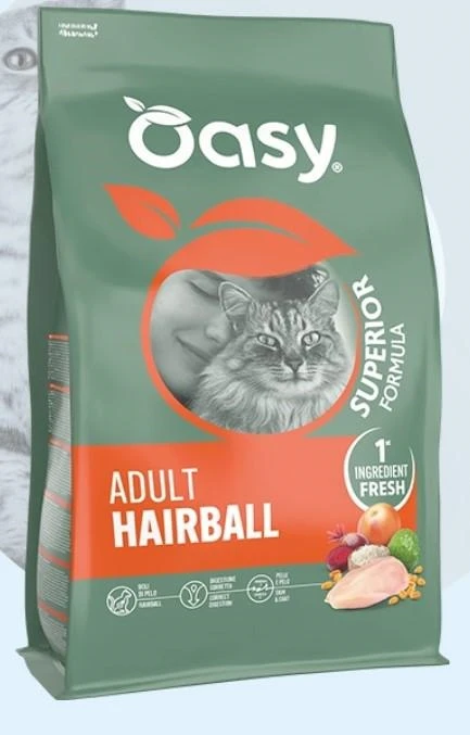 Oasy Cat Superior Hairball 300g - Alimento Secco per Gatti