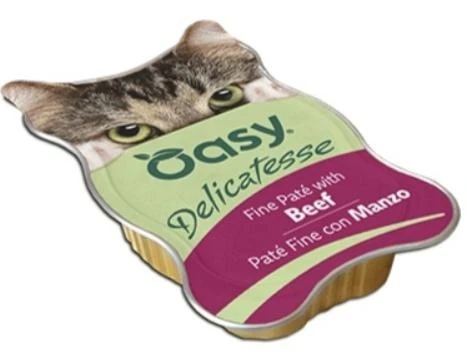 OASY Cat Delicatesse Paté Manzo 18 x 85g - Gusto Irresistibile