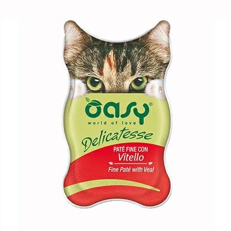Oasy Cat Delicatesse Paté Vitello 18 x 85g