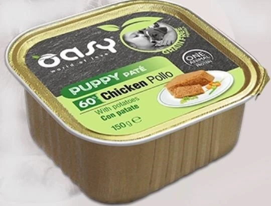 Oasy Dog Grain Free Puppy Pollo con Patate 11 x 150g