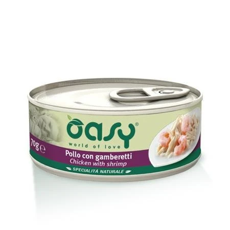 Oasy Cat Pollo/Gamberetti - 70g