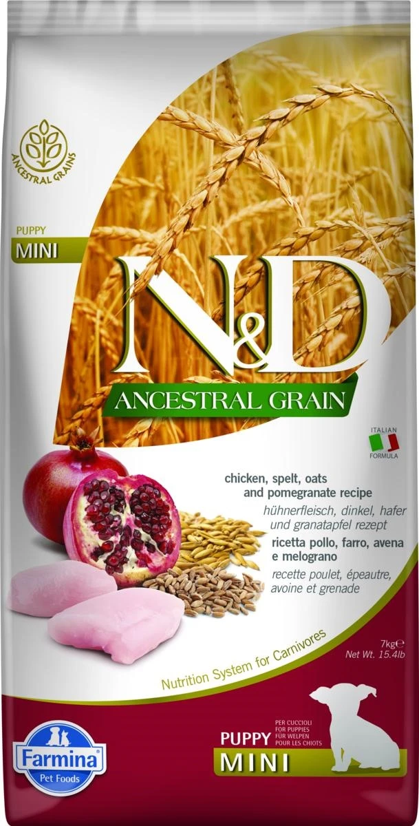 ND Dog Ancestral Mini Puppy Pollo/Melograno 7 kg - Farmina