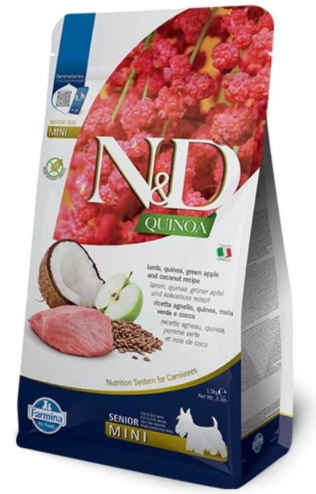 ND Dog Quinoa Mini Senior Agnello/Mela/Cocco 1,5 kg - Farmina