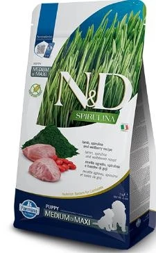 Farmina ND Dog Spirulina Puppy Medium/Maxi Agnello 2kg