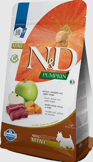 ND Dog Pumpkin Mini Cervo/Mela 2,5 kg - Farmina