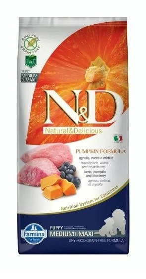 Farmina ND Dog Pumpkin Medium/Maxi Puppy Agnello/Mirtillo 2,5 kg