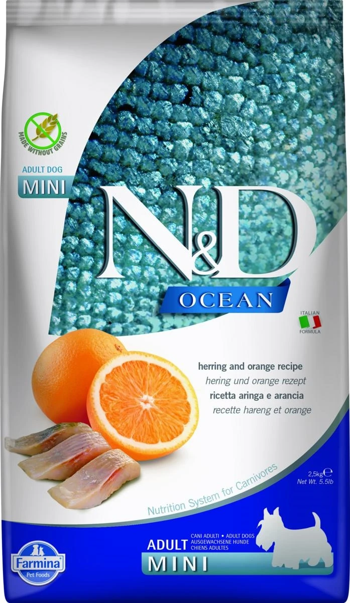ND Dog Ocean Mini Aringa/Arancia - Farmina